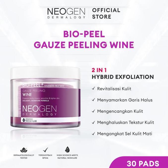 Neogen Dermalogy Bio Peel Exfoliating Pads Wine (30pads)