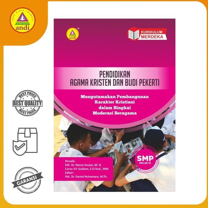 Buku Rohani Andi-Pendidikan Agama Kristen & Budi Pekerti SMP Kls 9 Kurikulum Merdeka