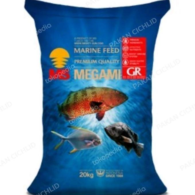 [PAKAN CICHLID] Pelet Ikan Megami singking (tenggelam) 500 gr