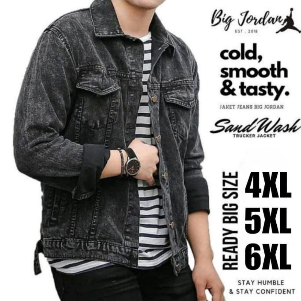 OFFICIAL Jaket Jeans Jaket Denim Pria Original Import Big Size M - 6XL Pria Cowo Premium