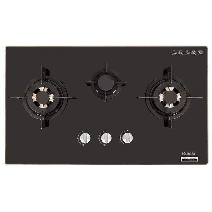 Rinnai Kompor Tanam RB-713N (GB) Glass - RB713NGB RB713N RB713 RB 713