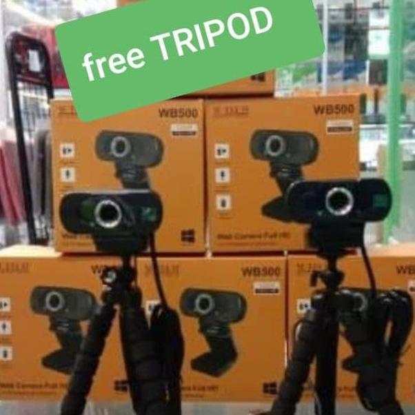 TERBARU - Webcam MTech WB500 1080p Full HD Web Camera Full HD INCLUDED TRIPOD