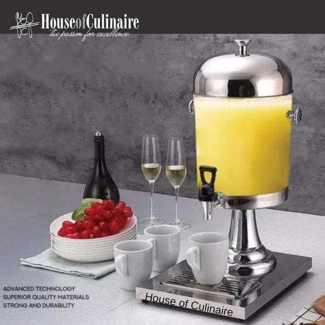 Juice Dispenser Single Tower 8L Stainless Hotel Juice Dispenser