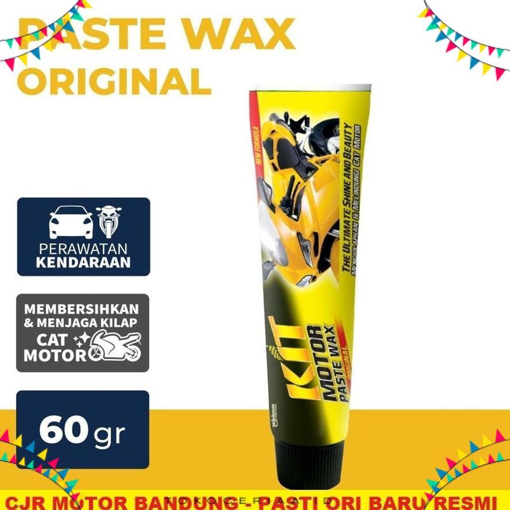 Terlaris Kit Motor Paste Wax Original 60 Gr Kit Wax Cat Body Motor Mobil Kit Wax Odol Kuning Origina