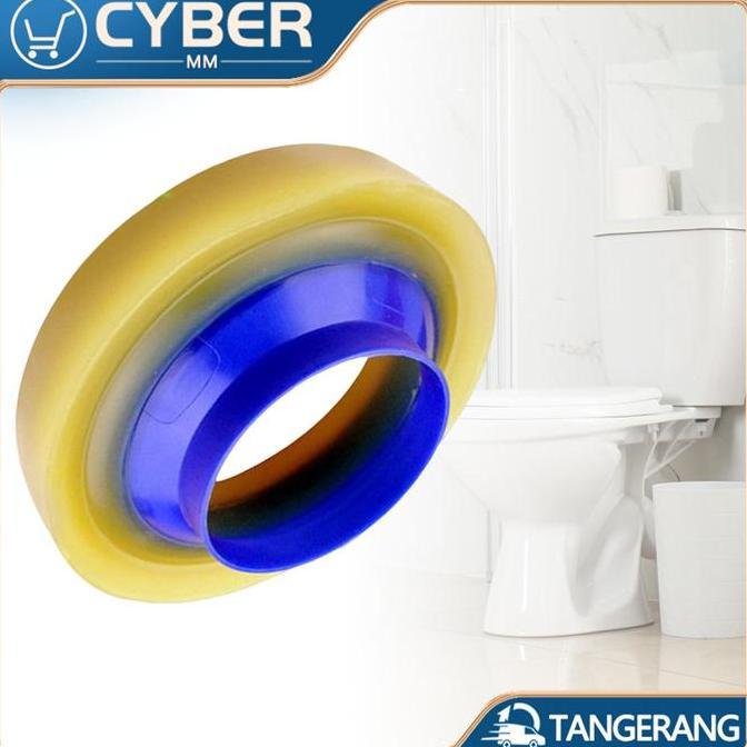 SYLVETI Karet Closet Duduk Universal Konektor Flange Offset Toilet