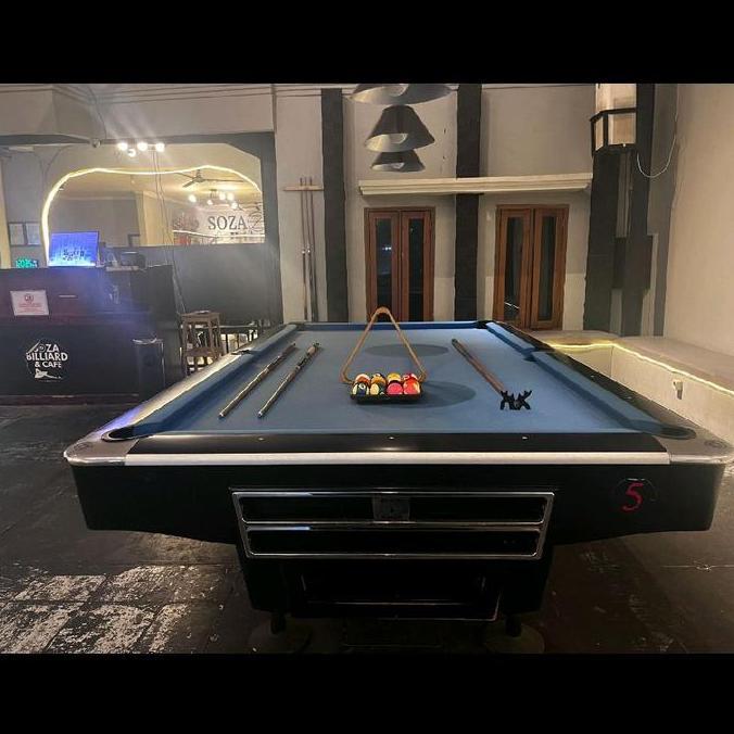 Terlaris Meja Billiard Murrey Black Widow 9 Feet Bekas Second Bola Ball Stik