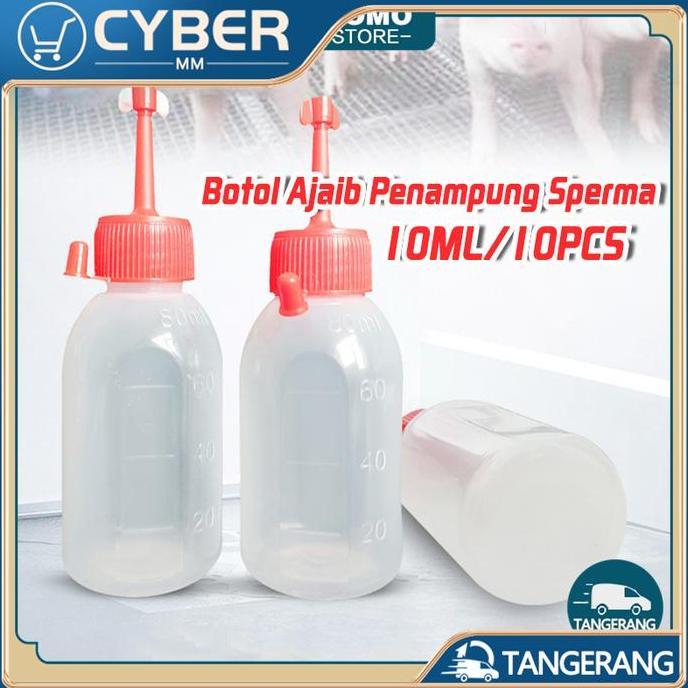 SYLVETI 10pcs 100ml Botol Sperma dan Sperma Babi / Botol Sperma Babi IB