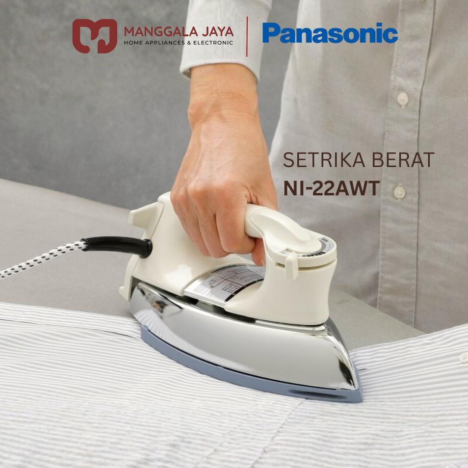 Panasonic Setrika Kering Ni 22Awt / Ni-22Awt Gosokan Baju Berat Garansi Resmi