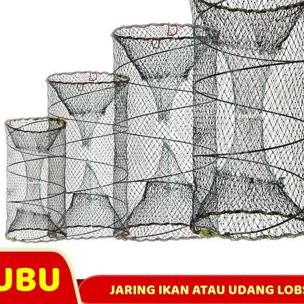 Perangkap Ikan / Jaring Ikan Udang Lobster / Bubu Ikan Lipat Bulat