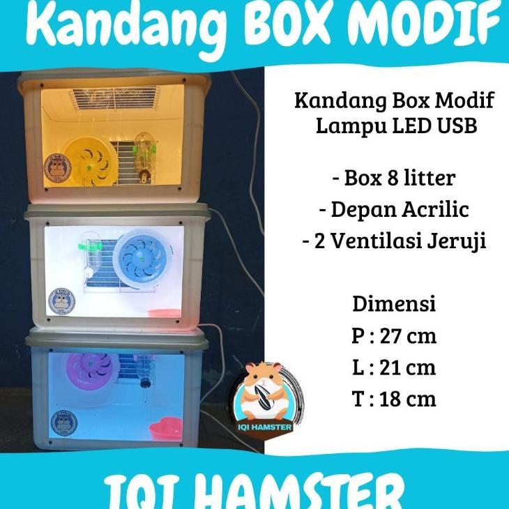 Kandang Box Modif Acrilic | Kandang Hamster | Reptil, Gecko, Landak Mini, Kura-Kura, Tarantula