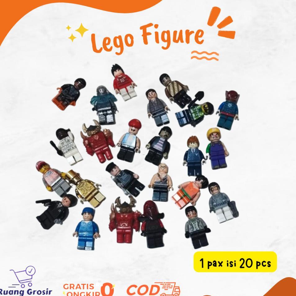 Lego Figure Mainan Anak 20 Pcs Cewek Cowok