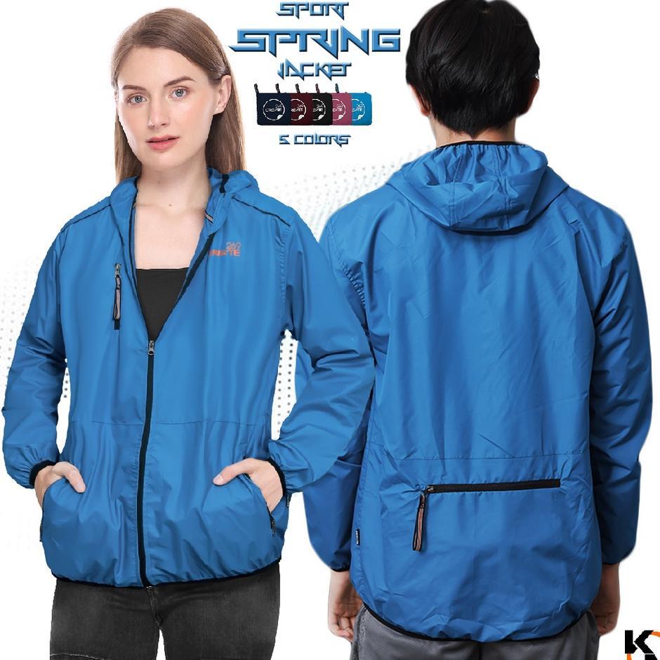 Rst269 Jaket Sport Spring Pria Wanita Parasut Hoodie Premium
