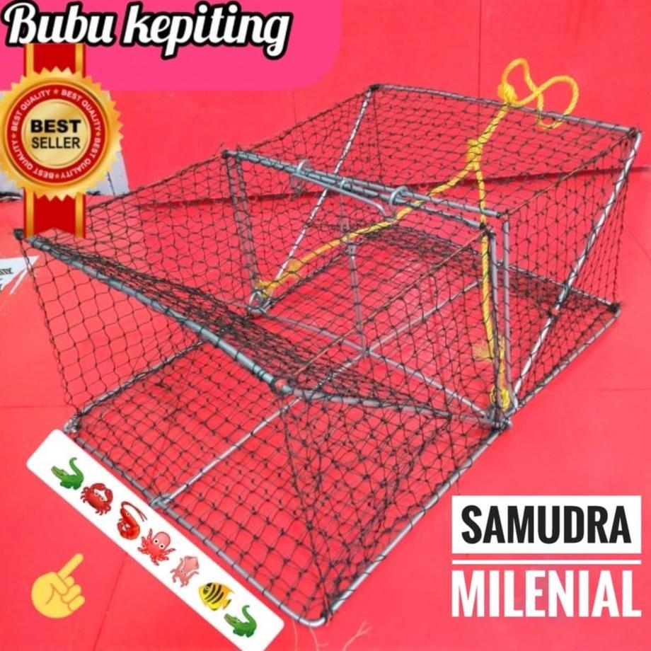 Bubu Jebakan Kepiting (Kawat Tebal) / Perangkap Kepiting 2 Pintu / Jebakan Kepiting / Jaring Ikan