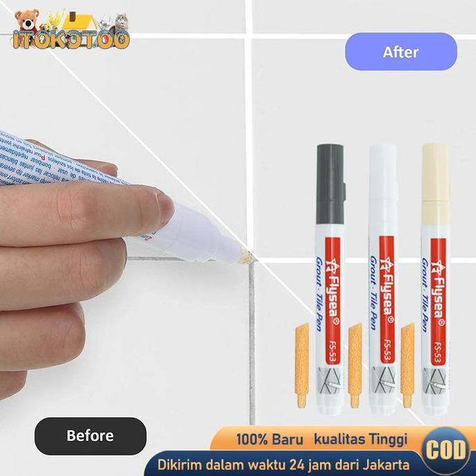 AQZEVUN Tile Reform Tile Grout Marker Reform Cairan Pengisi