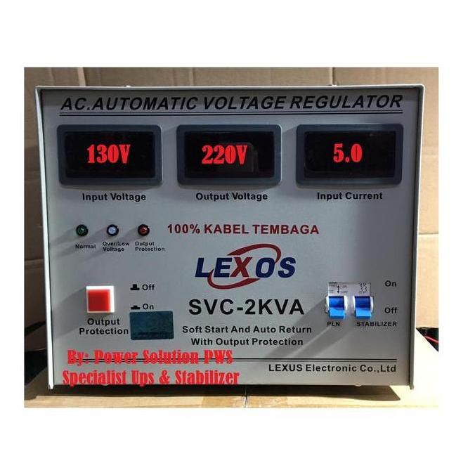 Stabilizer Lexos 2000 Digital Stabilizer voltase listrik