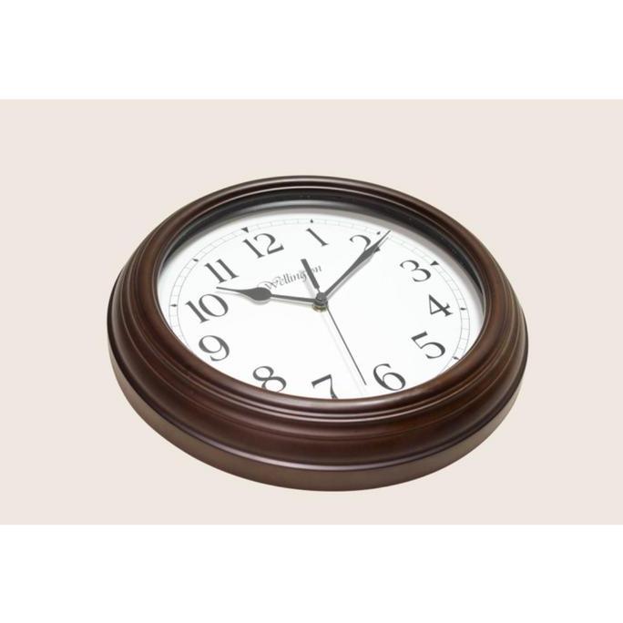 Jam Dinding Kayu Wellington 602295 Original Seiko Wooden Clock