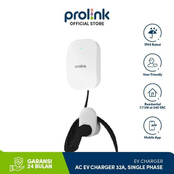 Prolink PEV III 6507W-AP Wall Mounting Type AC EV Charger - 7KW