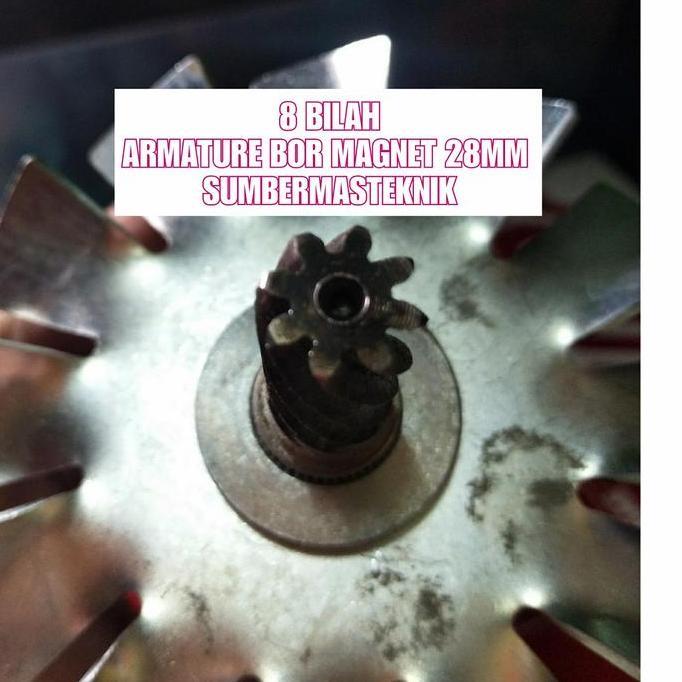 Murah armature bor magnet 28mm bilah 8 armature bor magnet merk leopard 28mm smt113 Diminati Banget
