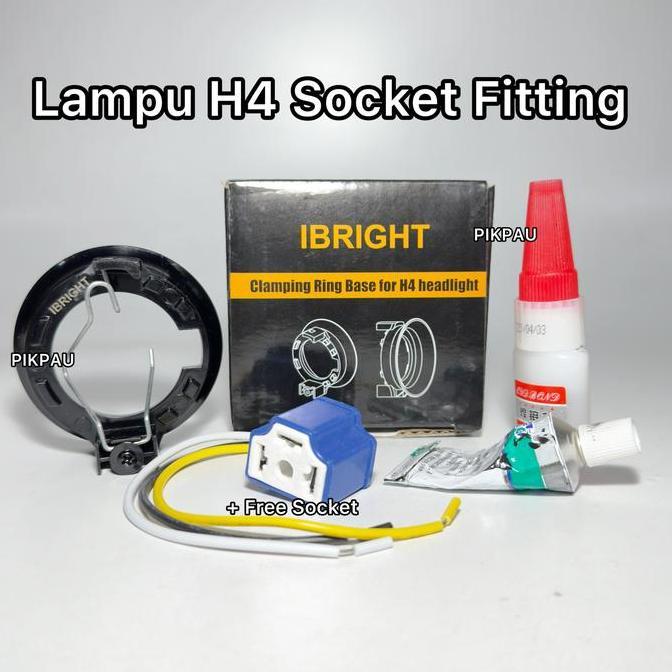 IBRIGHT - Fitting Socket Lampu H4
