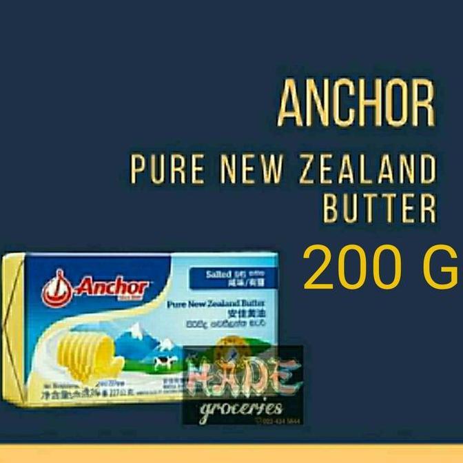 ANCHOR BUTTER PORTION 200GR PARIAN SALTED UNSALTED PROZEN FOR GOSEND INSTAN