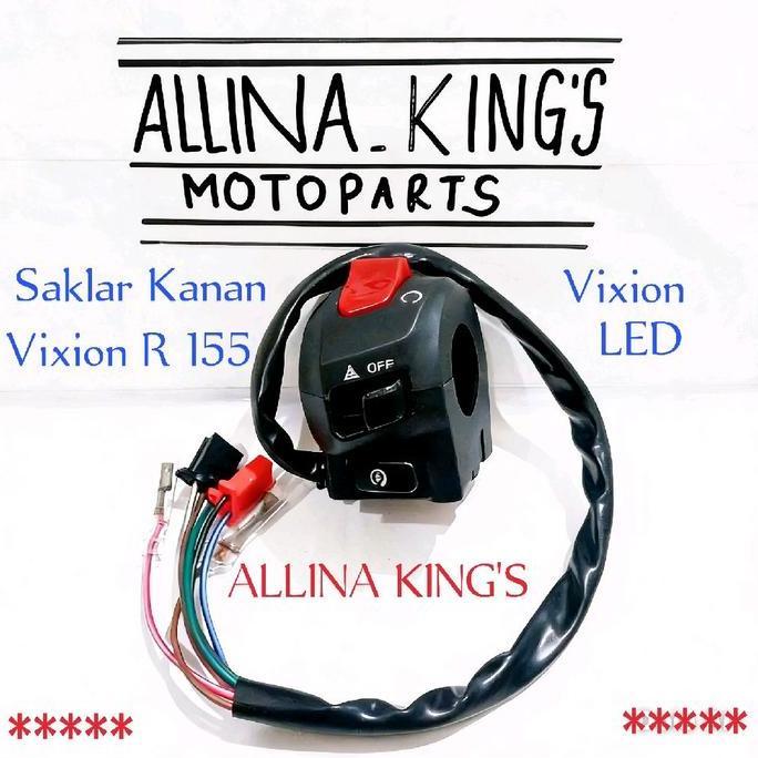 Saklar Kanan HAZARD Yamaha Vixion R 155 / vixion r new Led 155 Holder Switch Handle RH Tombol Stater