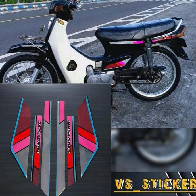 STRIPING STICKER LIST STANDART MOTOR ASTREA PRIMA 1990 Aksesoris Motorcycle
