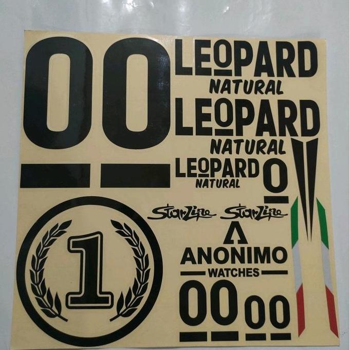 Stiker Cutting 00 LEOPARD 1 Set ( Stiker Helm)