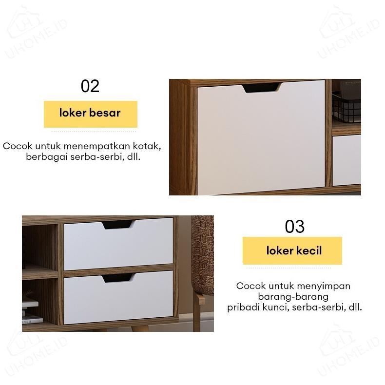 RECOMMENDED MEJA TV 140CM RAK TV MINIMALIS MODERN KABINET TV KAYU SERBAGUNA BUFFET TV MURAH AWET
