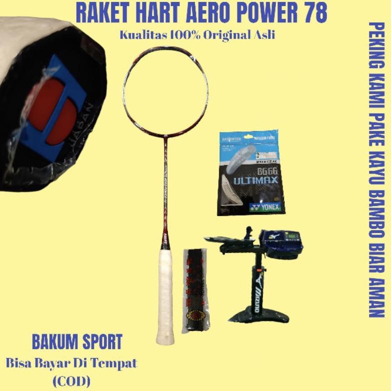 Raket Hart infinite Aero power 78 kualitas 100% Original Asli Bisa (COD)