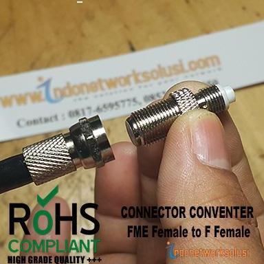 DA57 >> KONEKTOR CONNECTOR CONVERTER FME F To F F Modem Ke Antena TV Parabola