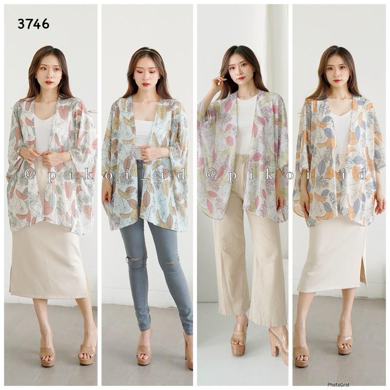 Summer Outer / Cardigan Wanita Bunga / Outer Pantai / Flowy Cardi / Cardigan Floral Jatuh Murah 2583