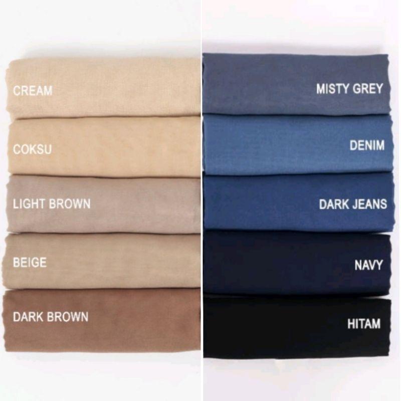 Bawal Curve Hijab Curve Malaysia Segi Empat Oval Pollycotton