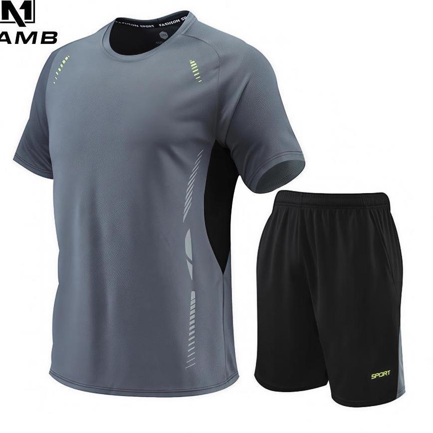 Kamb Setelan Baju Olahraga Pria Original Lari Badminton Running Jersey