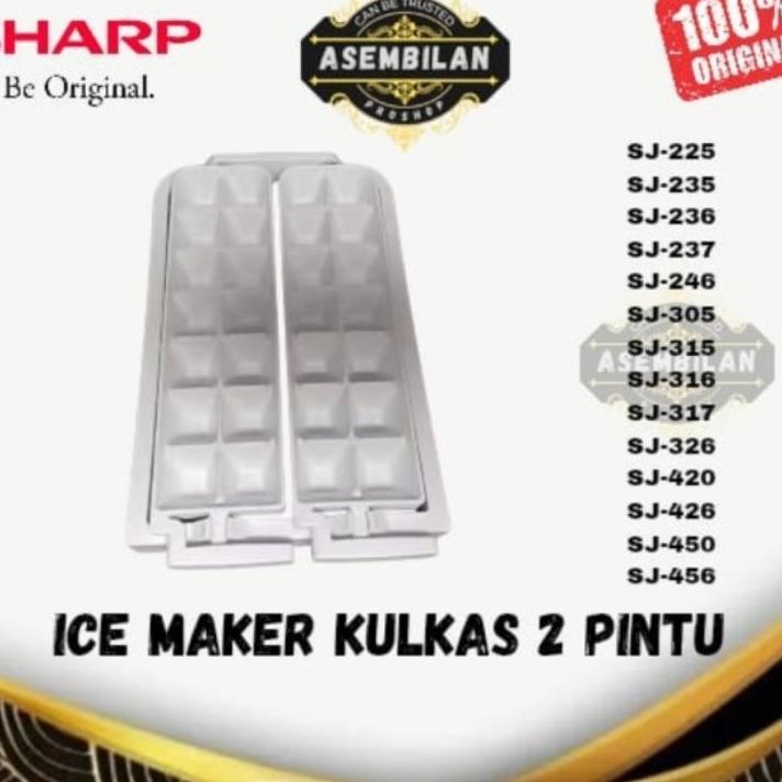 Cetakan Es Batu/Ice Maker Kulkas Sharp 2 Pintu Original