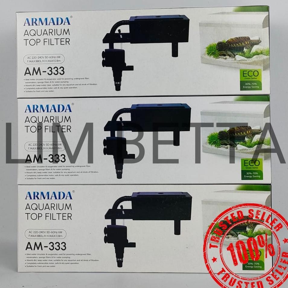 Top Filter Armada Am-333 / Top Filter Aquarium 3 In 1 Armada