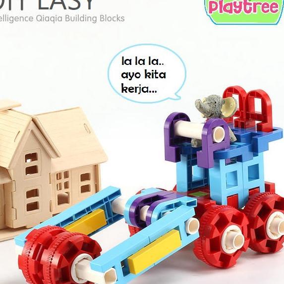 Mainan Balok Diy Lasy Block Bongkar Pasang Mainan Anak Playtree