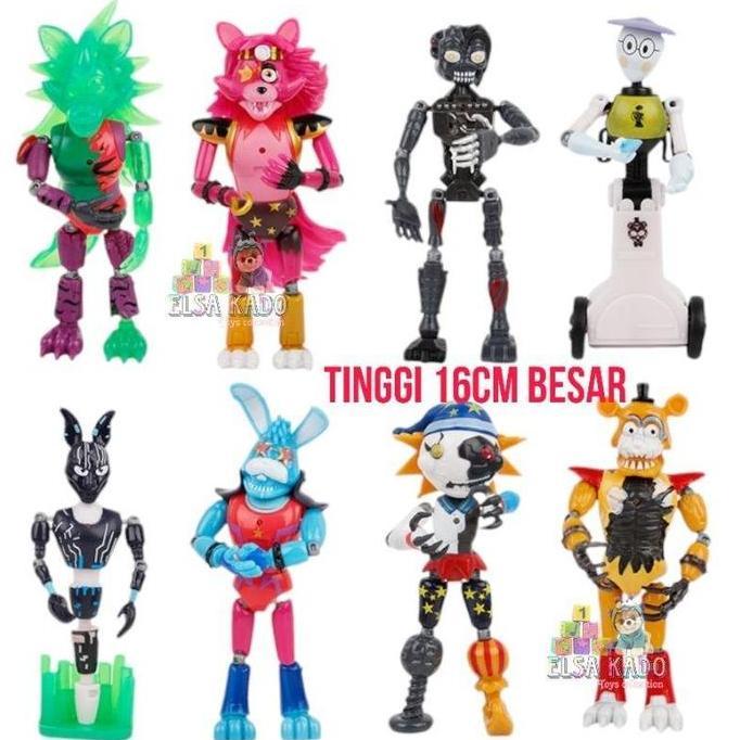mainan fnaf figure five nights at freddy security breach