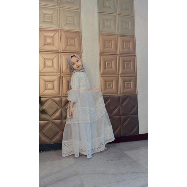 VALUE PACK GAMIS BRUKAT OHC SHANUM UNTUK ANAK PEREMPUAN UMUR 3-15 TAHUN