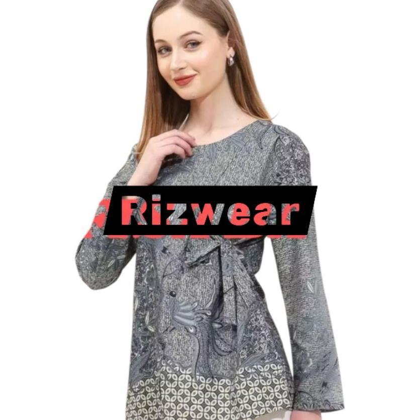 Atasan Batik Wanita Blus Cewek Remaja Dewasa Lengan Panjang Murah