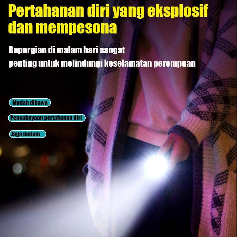 Senter Monster Mini Tiga Mata Jerman/Senter Led Mini Super Terang /Senter Mini Anti Air Super Terang