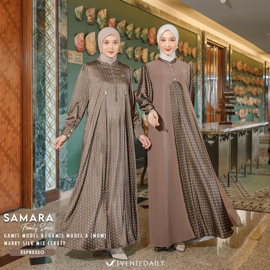 [Vican] Ventedaily - Samara Luxury Couple Family Set Lebaran 2026 Sarimbit Keluarga Gamis Kemeja Aya