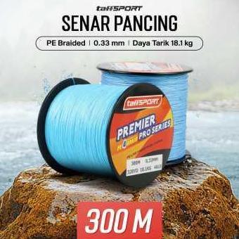 SENAR BENANG TALI PANCING PE BRAIDED 300M 0.33MM - BLUE RDM27