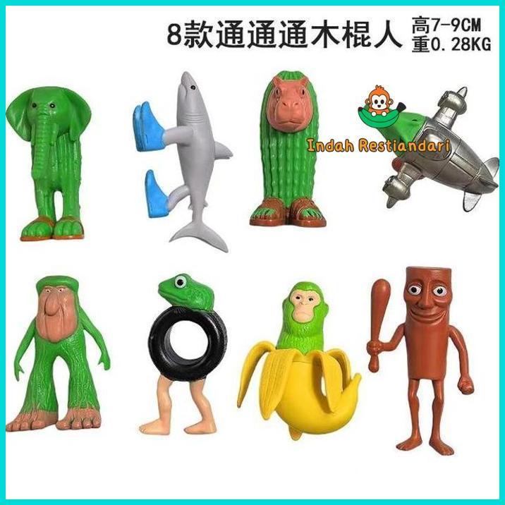 Mainan Action Figure Anomali Tung Tung Tung Sahur Tralalelo Tralala Bombardilo Crocodilo Karakter Ik