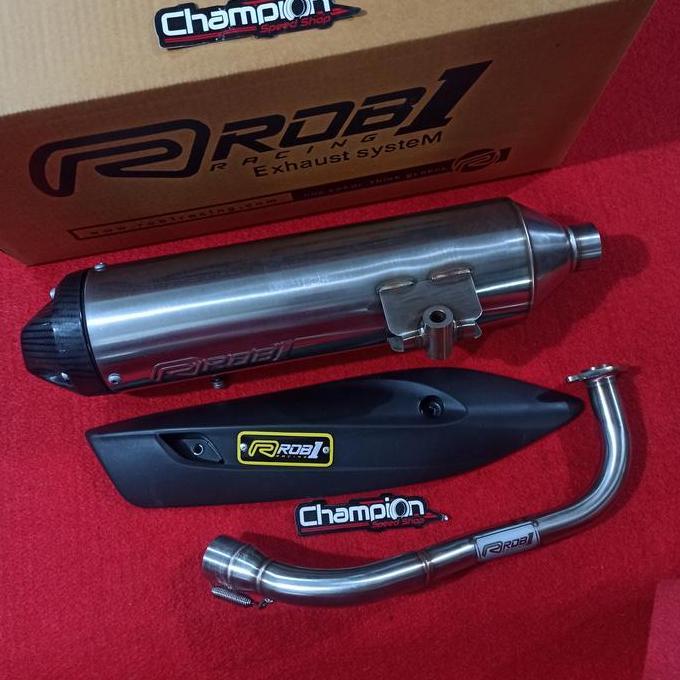 Knalpot Standar Racing Stainless ROB1 Vario 125 Vario 150 Old Lama