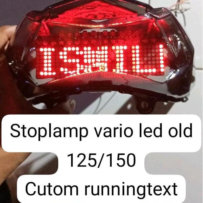 Stoplamp vario led old 125/150 custom running text