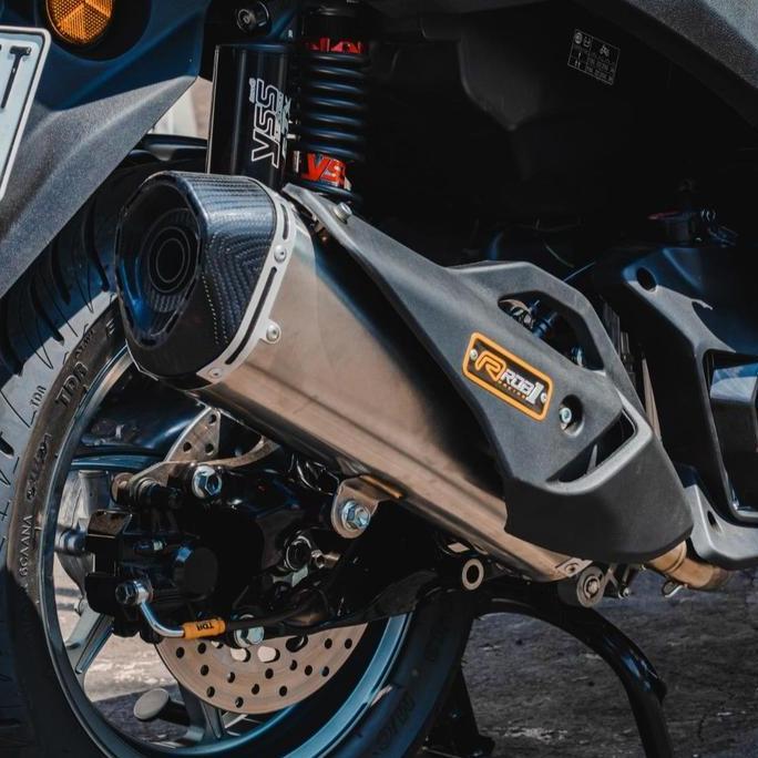 ROB1 Knalpot Nmax/Aerox Turbo Oval STD Racing Bracket Mesin