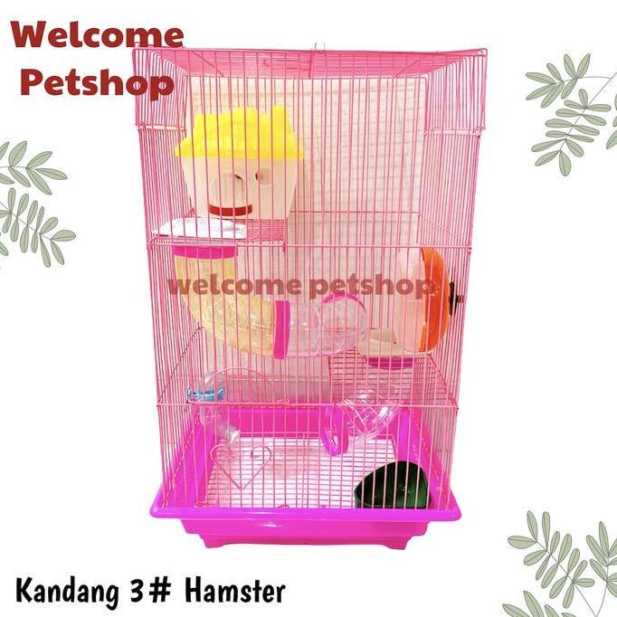 Kandang Hamster 3# / Rumah Hamster / Kandang Hamster Tiga Tingkat