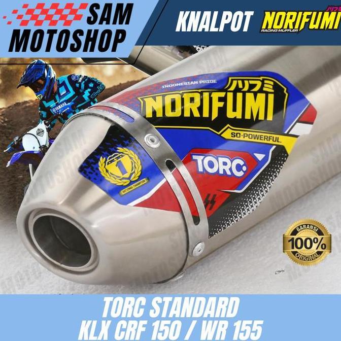 KNALPOT NORIFUMI TORC STANDAR KLX DT 150 BF CRF 150 WR 155 ORINAL