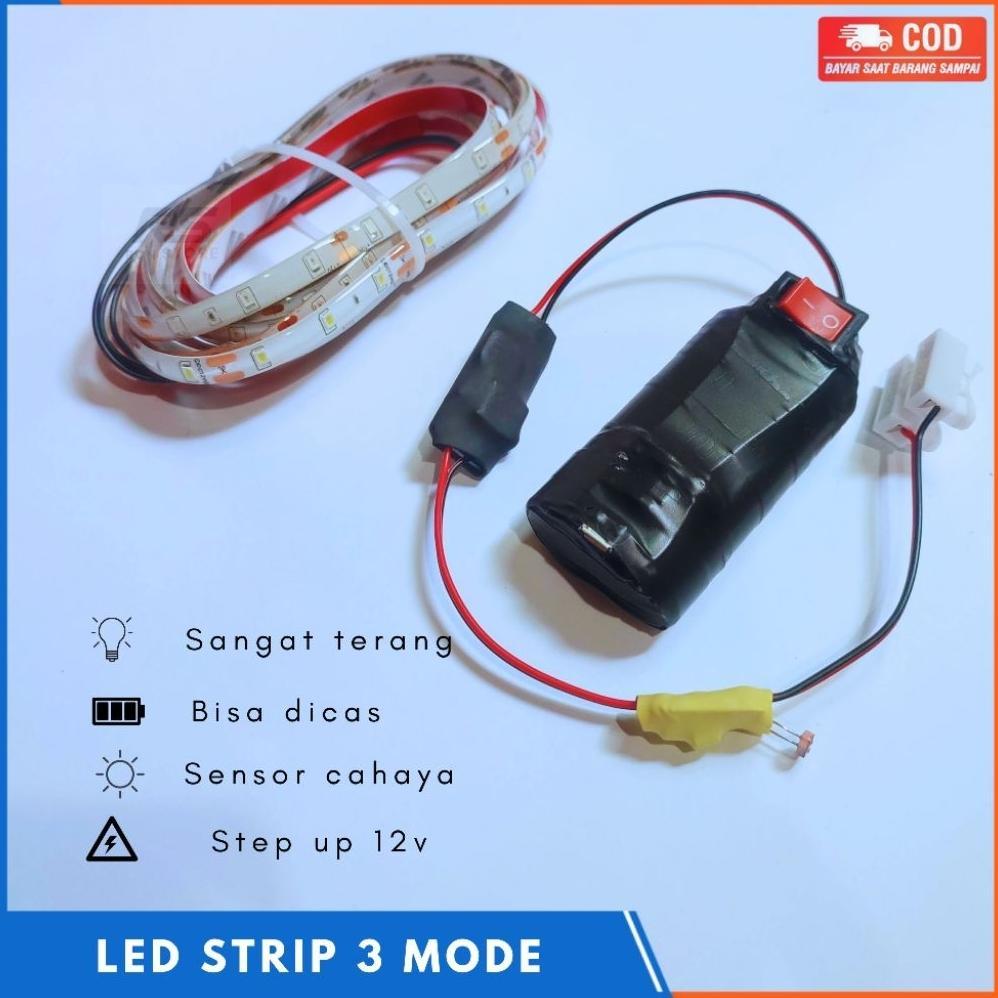 LAMPU LED STRIP 12V KEDIP BERPINDAH/RGB/MODUL CONTROL/SIAP PAKAI/LAMPU LAYANG LAYANG MURAH