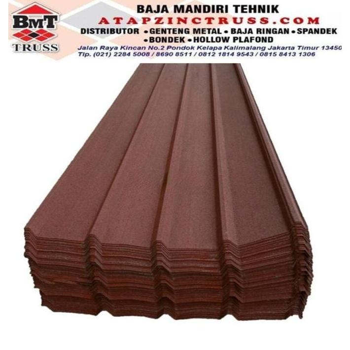 Atap Zincalume Spandek Pasir 0.40 Mm / Atap Metal Per Meter
